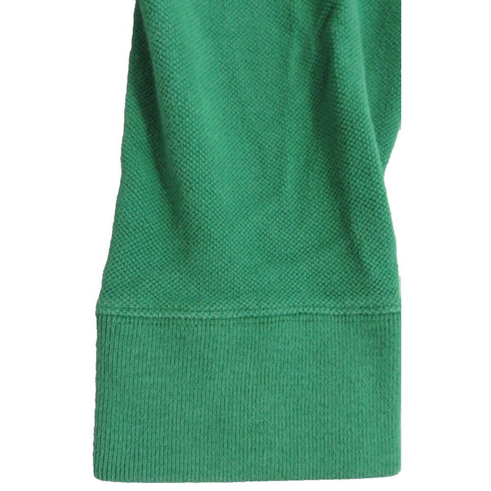 Abercrombie Fitch Men XXL VTG Y2K Muscle Long Sleeve Polo Shirt Green Pique Logo - Picture 9 of 14